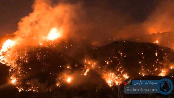 عاجل حريق ضخم في لبنان 