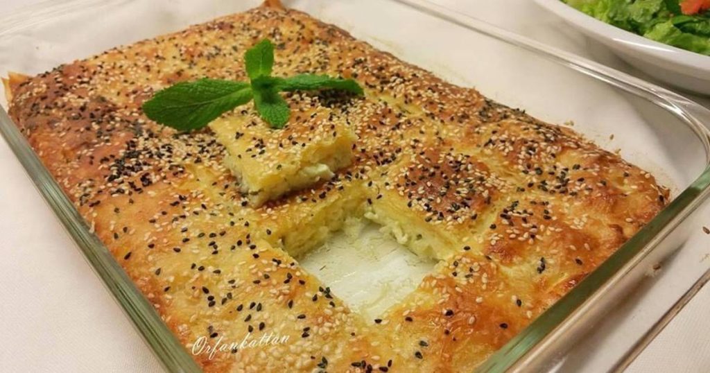 البرك التركية بالجبنة 