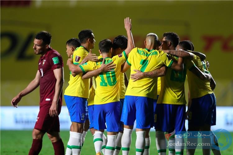 منتخب البرازيل يحقق الفوز أمام فنزويلا 