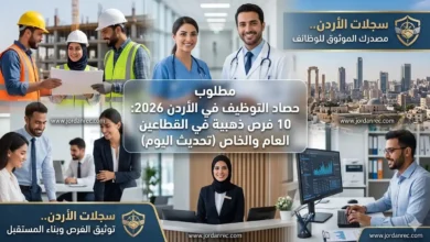 عاجل | وظائف شاغرة في الأردن 2026: 10 فرص عمل في جهات حكومية وشركات ومنظمات