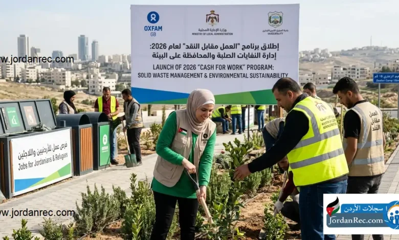 وظائف "العمل مقابل النقد" 2026 بالتعاون مع منظمة أوكسفام ووزارة الإدارة المحلية