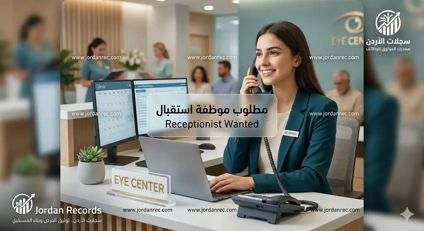 فرصة عمل: مركز عيون رائد في العبدلي يعلن عن طلب موظفة استقبال